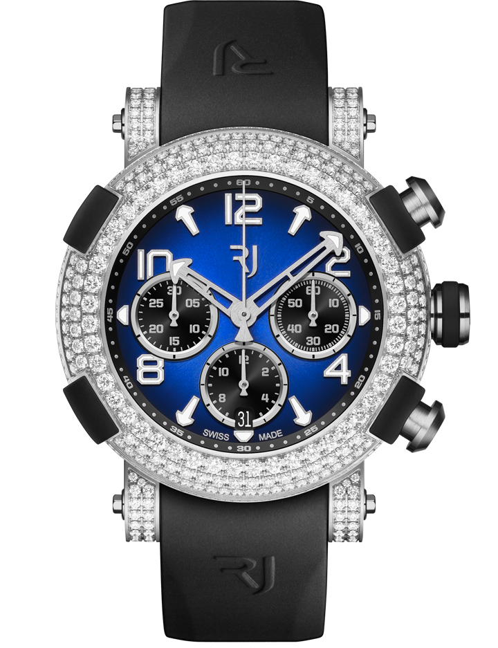 Buy Replica RJ arraw-marine-titanium-blue-full-diamonds watch 1M45C.TTTR.3517.RB.1301